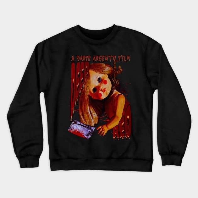 Deep Red, Classic Horror. (Version 3) Crewneck Sweatshirt by The Dark Vestiary